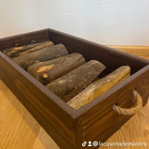 Cajón transportador de leña